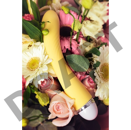 Вибратор Flovetta by Toyfa Calla, силикон, желтый, 22 см
