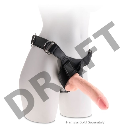 Фаллоимитатор на присоске Тройная плотность King Cock Plus 10 Triple Density Cock with Balls - Flesh