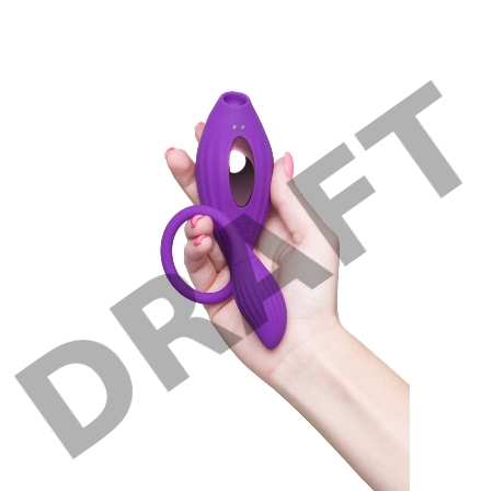 Вакуумный стимулятор клитора JOS Ginny, силикон, фиолетовый, 31 см