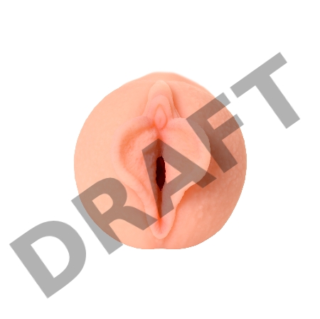 Мастурбатор реалистичный KOKOS ELEGANCE.006 с вибрацией, TPR, бежевый, 16 см