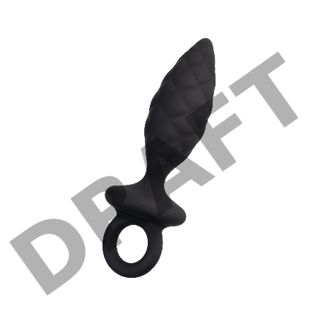 Анальная пробка Erotist Strob S - size, силикон, черная, 11,7 см