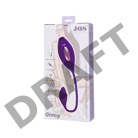 Вакуумный стимулятор клитора JOS Ginny, силикон, фиолетовый, 31 см