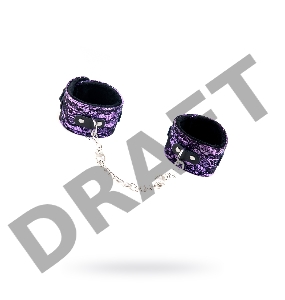 Кружевные поножи TOYFA Marcus, пурпурный, 46 см.