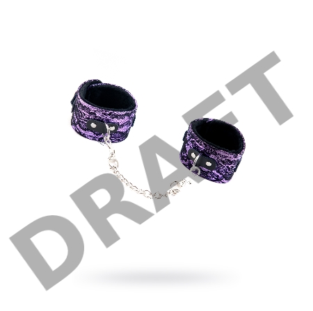 Кружевные поножи TOYFA Marcus, пурпурный, 46 см.