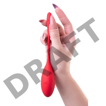 Виброяйцо Levett Alina, силикон, красное, 18 см