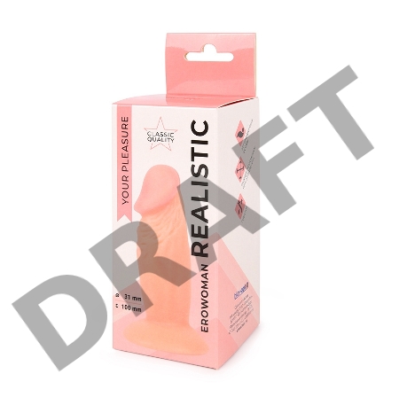 Реалистичный анальный фаллоимитатор Erowoman на присоске