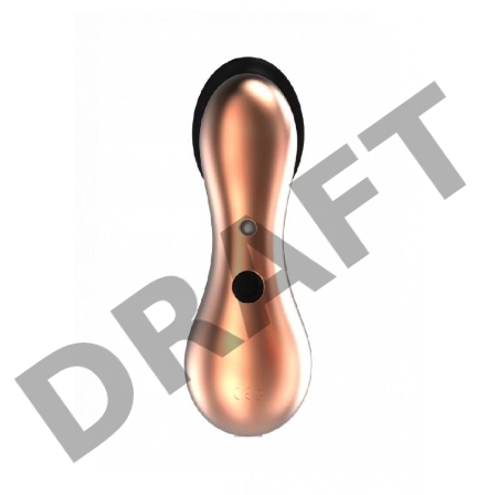 Черно-золотистый клиторальный стимулятор Dreamy