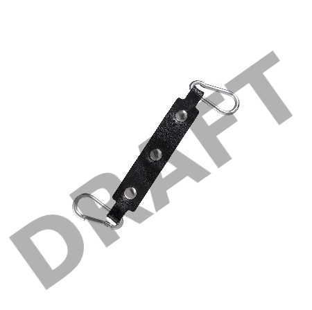 Оковы с краснои окантовкои Pecado BDSM, натуральная кожа, черные