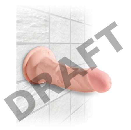 Фаллоимитатор на присоске Тройная плотность King Cock Plus 5 Triple Density Cock - Flesh