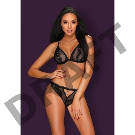 Ажурный комплект из эластичной сеточки и кружева Millagro (Obsessive)