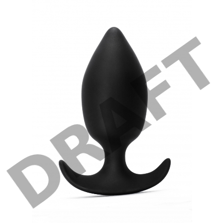 Чёрная анальная пробка Insatiable - 10,5 см.