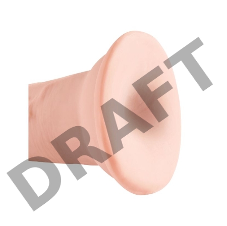 Фаллоимитатор на присоске Тройная плотность King Cock Plus 5 Triple Density Cock - Flesh