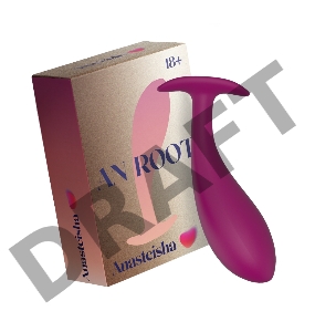 Сливовая анальная пробка AN Root для ношения - 10 см.