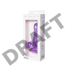 Фиолетовый фаллоимитатор Oxygen - 17,5 см.