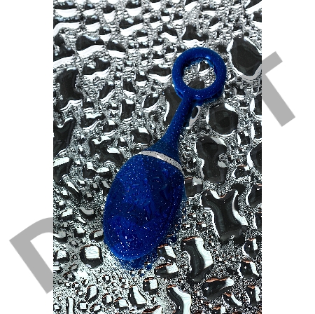 Анальная вибровтулка O'Play Wave с пультом ДУ, силикон, синий, 15,5 см.