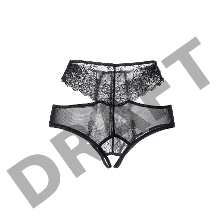 Эротические трусики Erolanta Charlotte, черный (46-48)