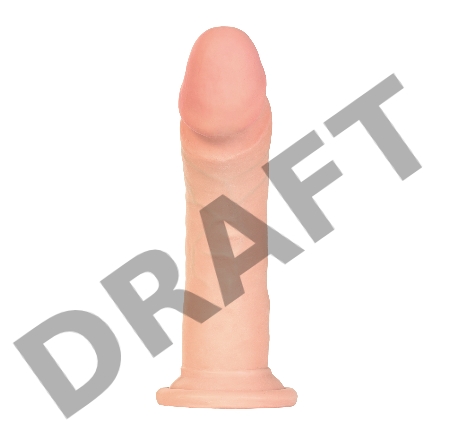 Реалистичный вибратор TOYFA RealStick Elite Vibro, TPR, телесный, 7 режимов вибрации, 20 см