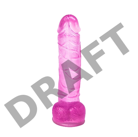Розовый фаллоимитатор Satellite - 21 см.