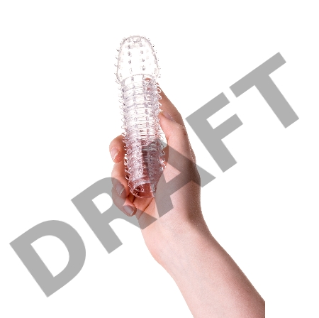 Насадка на пенис TOYFA  A-Toys Boyn, TPR, прозрачный, 15,2 см