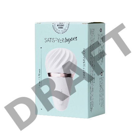 Вибромассажер Satisfyer  Layon 4, Sweet sensation, силикон, белый, 9,6 см.