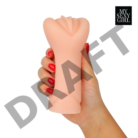 Телесный реалистичный мастурбатор в виде вагины