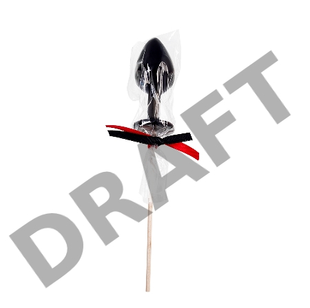 Леденец Sosuчki, «Анальная втулка малая Baileys», черный 29гр.