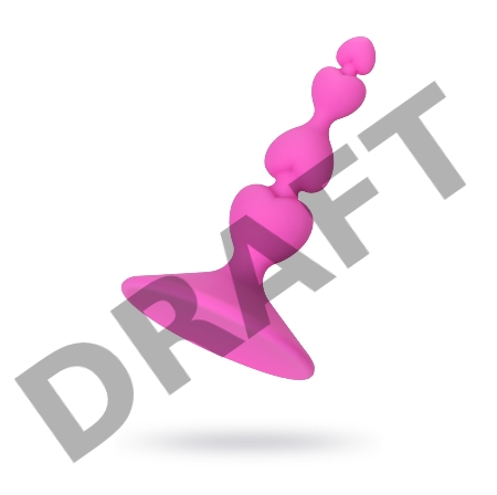 Анальная втулка Eromantica, силикон, розовая, 8 см, Ø 2,3 см