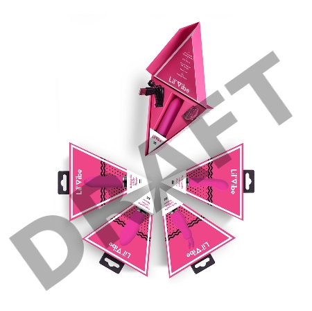 Вибратор с клиторальным стимулятором Lil'Vibe, силикон, розовый, 13 см