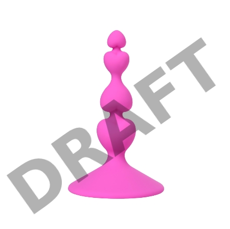 Анальная втулка Eromantica, силикон, розовая, 8 см, Ø 2,3 см