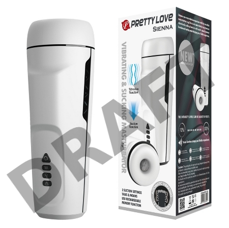 Вибромастурбатор Sienna с функцией всасывания