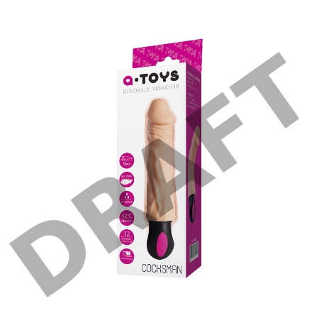 Реалистичный вибратор TOYFA  A-Toys Cocksman, TPE, телесный, 26,5 см