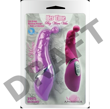 Розовый стимулятор точки G  с рельефом и шариком