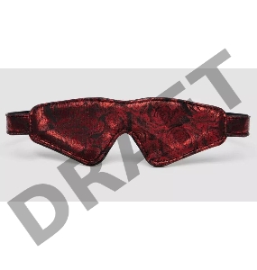 Fifty Shades of Grey Sweet Anticipation Двусторонняя повязка на глаза из искусственной кожи