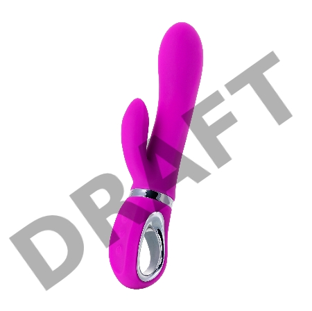 Вибратор с клиторальным стимулятором JOS JOLY, с WOW-режимом, силикон, фиолетовый, 19,6 см