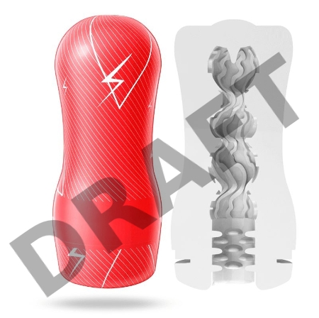 Прозрачный мастурбатор A-Loving с зигзагообразным рельефом