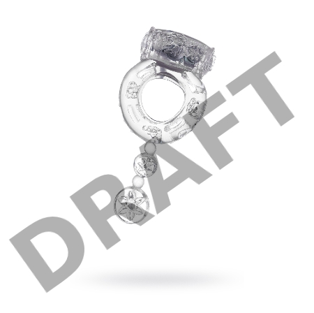 Виброкольцо TOYFA, TPE, прозрачный