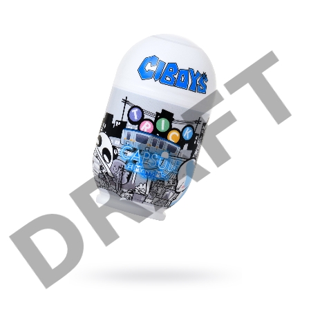 Мастурбатор нереалистичный MensMax CAPSULE Trick, TPE, прозрачный, 9 см