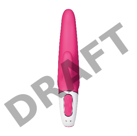 Нереалистичный вибратор Satisfyer Vibes Mr. Rabbit, силикон, красный, 22,1 см.