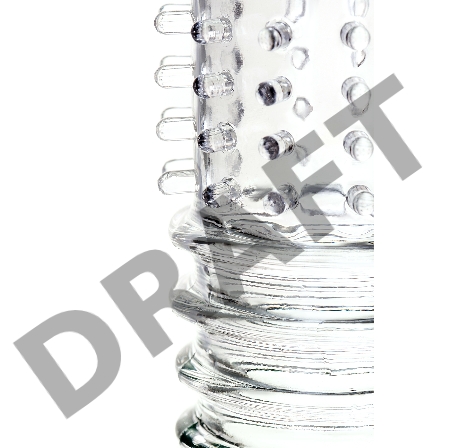 Насадка на пенис TOYFA A-Toys Baldi, TPR, прозрачный, 15,3 см