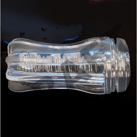 Прозрачный мастурбатор A-Loving с зигзагообразным рельефом