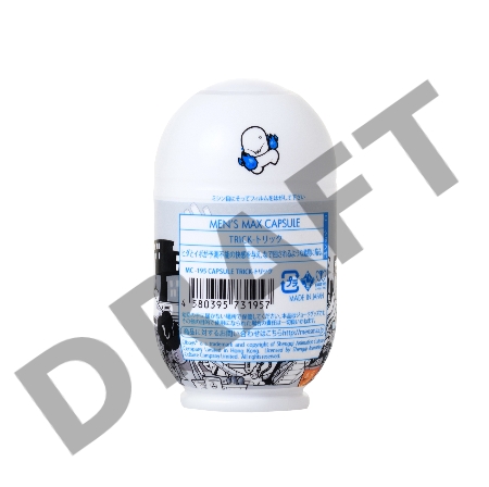 Мастурбатор нереалистичный MensMax CAPSULE Trick, TPE, прозрачный, 9 см