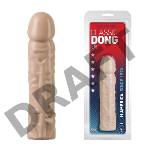 Классический телесный фаллос с рельефом Classic 8 Dong - 20,3 см.