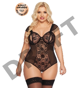 Боди SoftLine Collection Dora, черный, XXL