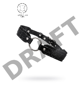 Чокер-ошейник Pecado BDSM, со скруглёнными углами, натуральная кожа, чёрный