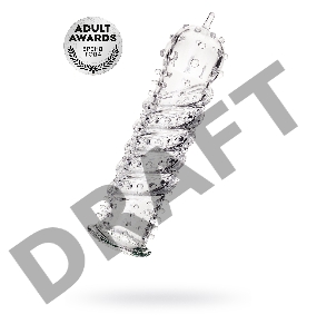 Насадка на пенис TOYFA A-Toys, TPR, прозрачный, 15,3 см