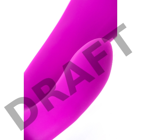 Вибратор с клиторальным стимулятором JOS JOLY, с WOW-режимом, силикон, фиолетовый, 19,6 см