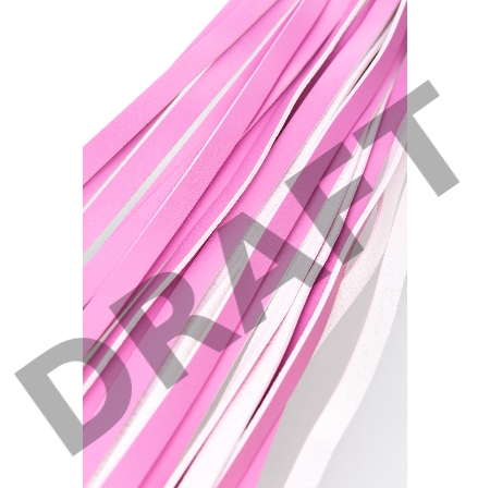 Флоггер Anonymo #0006, PU кожа, розовый, 64 см