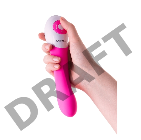 Нереалистичный вибратор Nalone Pulse, силикон, розовый, 21 см