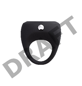 Виброкольцо Erotist Cosm, силикон, черный, 5.3 см, Ø 2,7 см