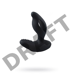 Стимулятор простаты Levett Titus, силикон, черный, 13 см